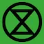 Logo van Extinction Rebellion NL