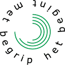Logo van het begint met begrip