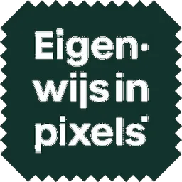 Logo van Eigenwijs in Pixels