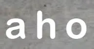Logo van Aho - leadership in business